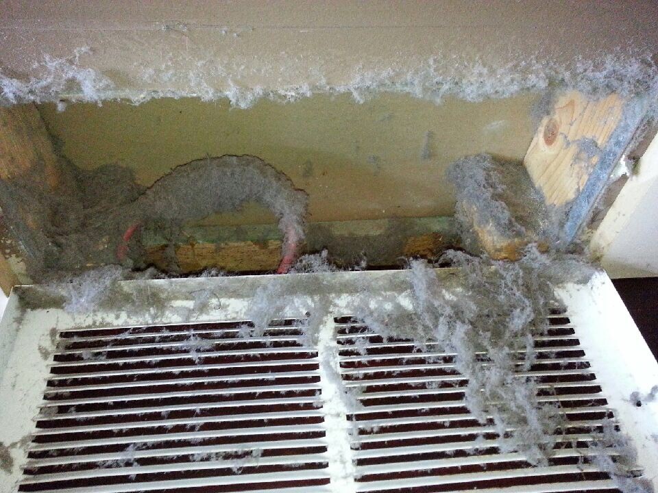 A dirty intake vent